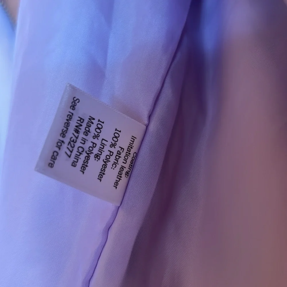 Lavender bomber jacket NWOT - Picture 5 of 6